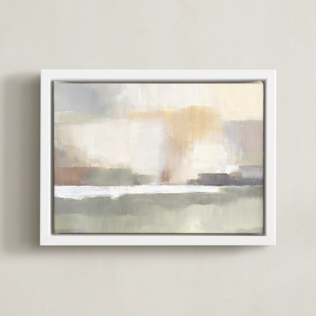 "Sunshine falls" - Art Print in Dawn by AlisonJerry - Framed Canvas
