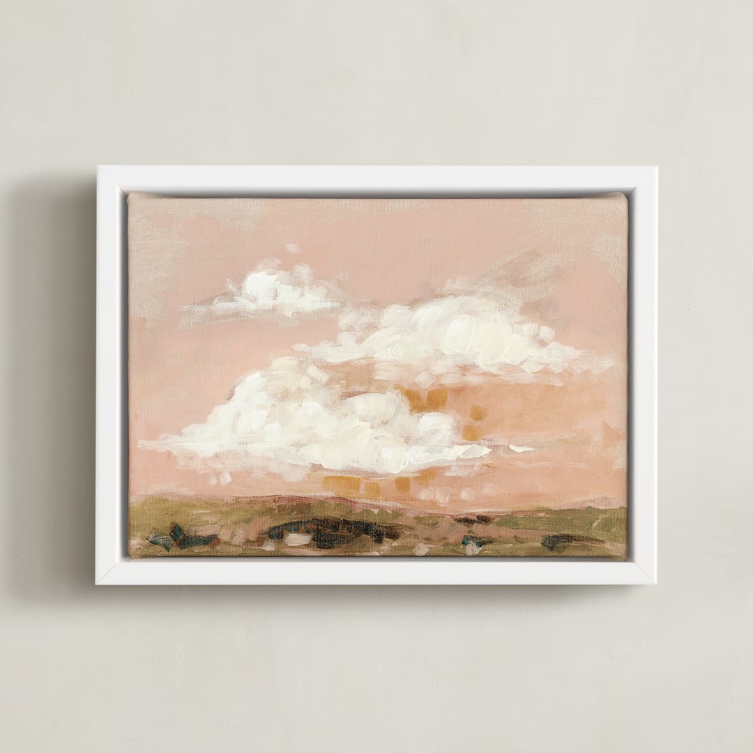 "Afterglow" - Art Print in Blush by Lorent and Leif - Framed Canvas