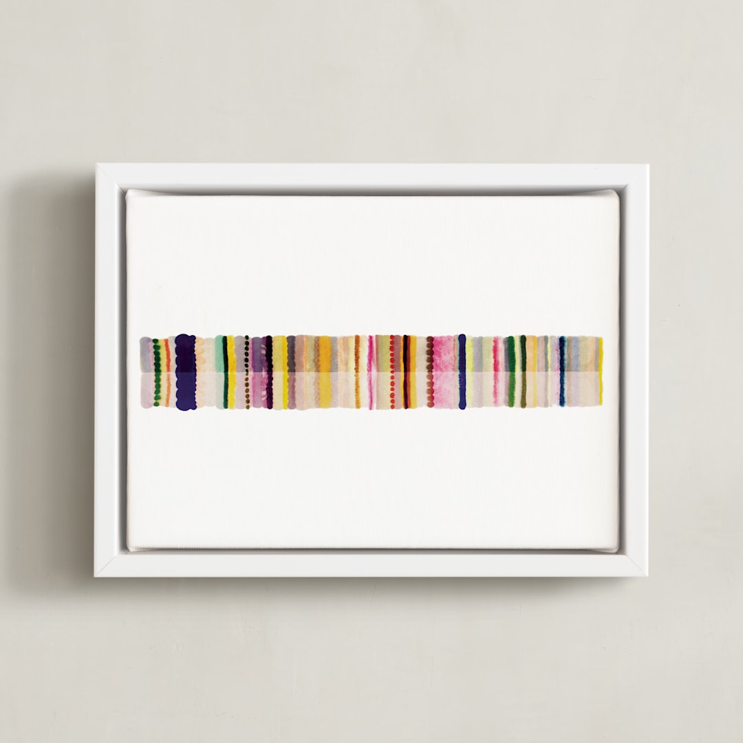 "Your Element" - Art Print in Rainbow by HAPI ART - Framed Canvas