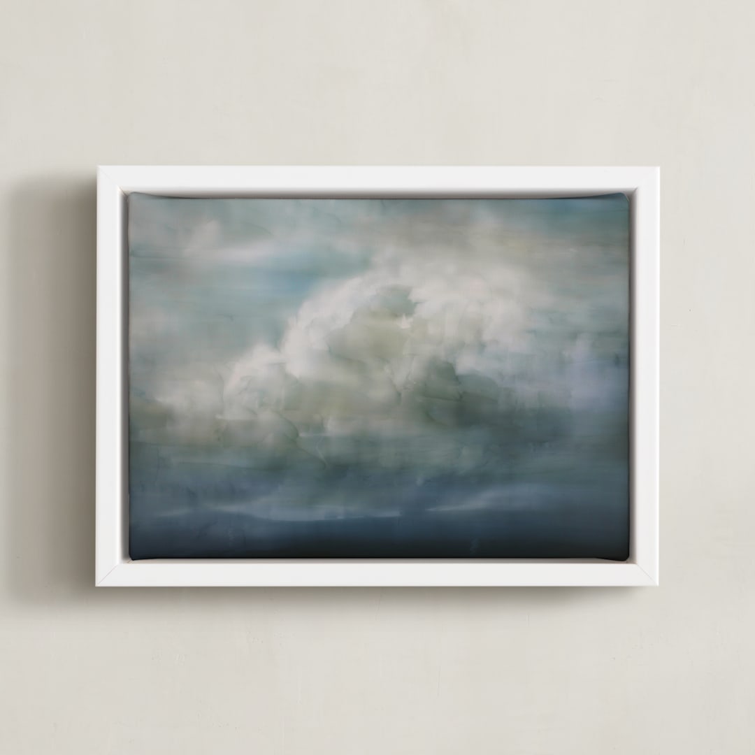 "Earthly Days" - Art Print in Cloud Grey by Brian Sostrom - Framed Canvas