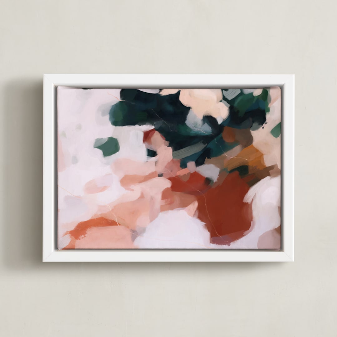 "Otonio" - Art Print in Burnt Umber by Parima Studio - Framed Canvas