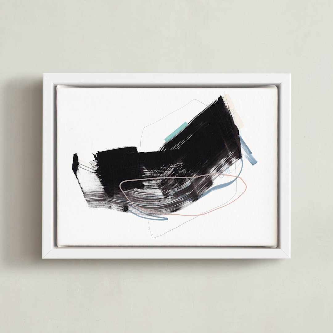 "Study 19" - Art Print in Black and white by Jaime Derringer - Framed Canvas