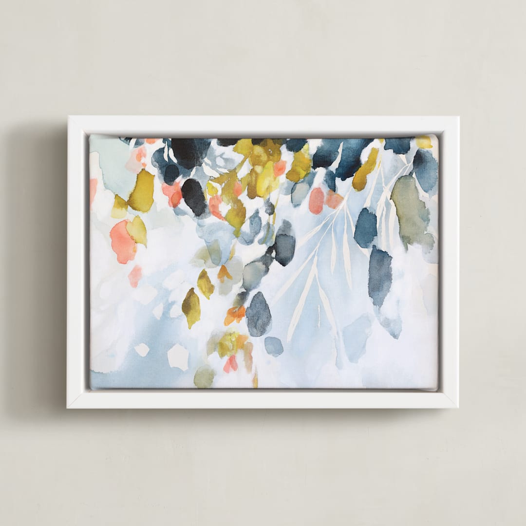 "Komorebi" - Art Print in Iris by Mya Bessette - Framed Canvas