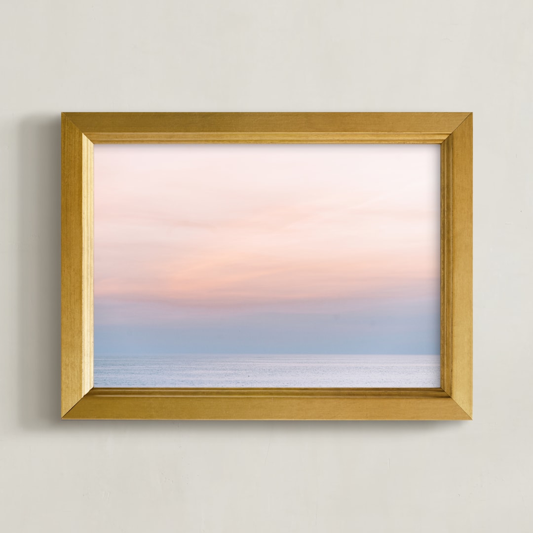 "Sea Blush 2" - Art Print in sea blush by Kamala Nahas - Framed