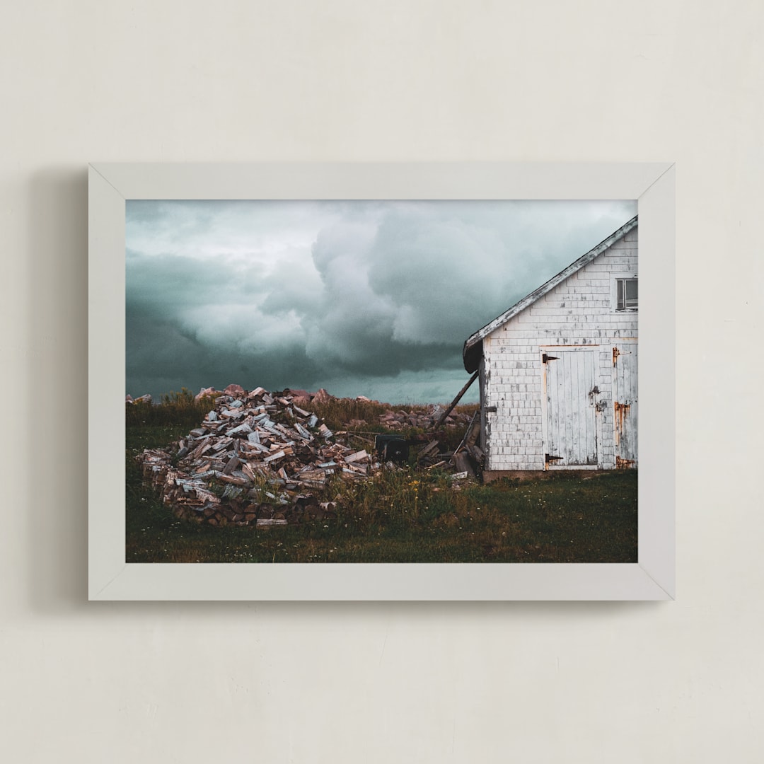 "Ominous" - Art Print in Moody by Heather Cairl - Framed
