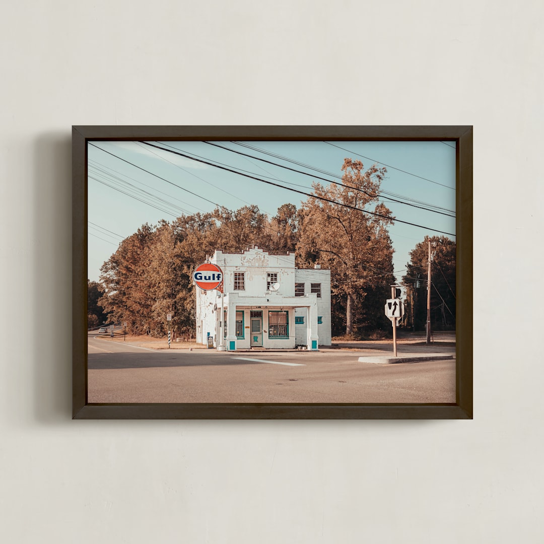 "Self-Service" - Art Print in Russet by Keely Norton Owendoff - Framed