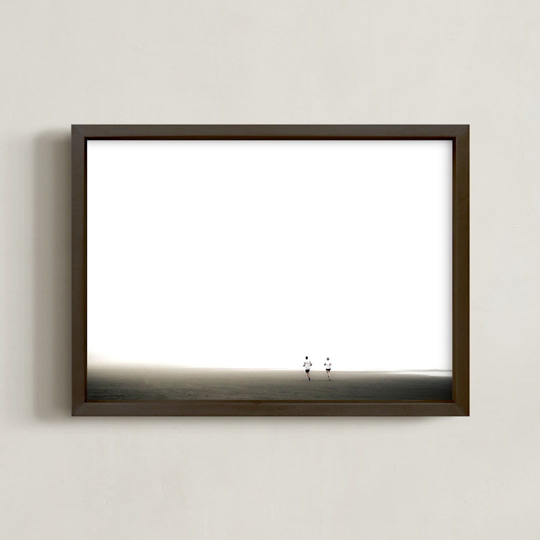 "Run Free" - Art Print in Pure White by Kaitie Bryant - Framed
