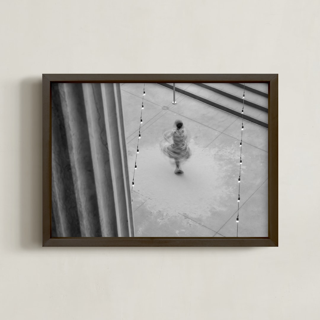 "NobodyWatching" - Art Print in Night Music by Nancy Lindo - Framed