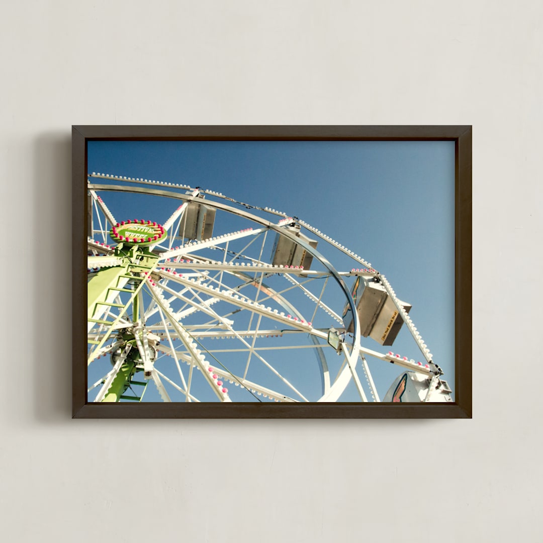 "Rueda de Fortuna" - Art Print in Color by Asha Nahas - Framed