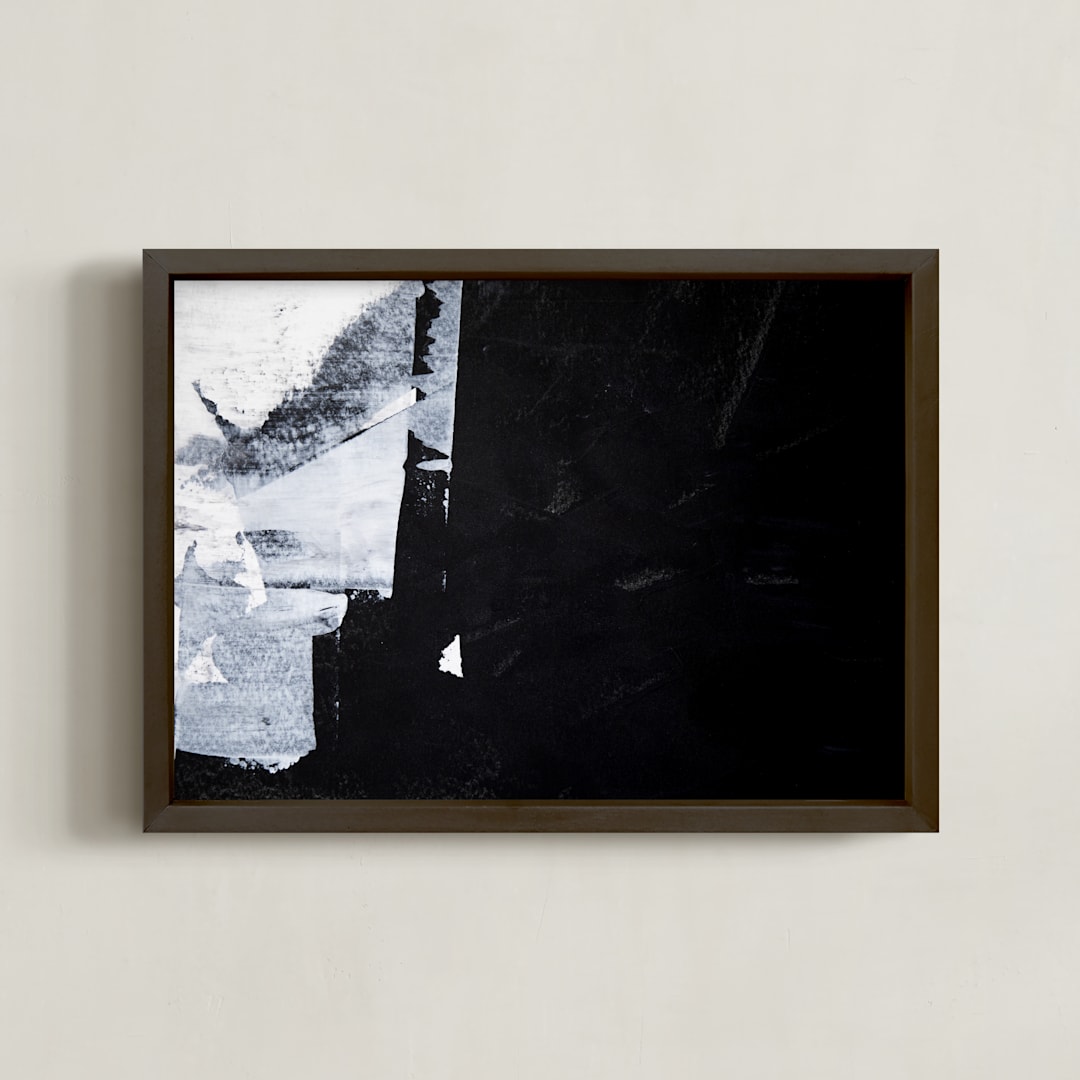 "Sketch 02" - Art Print in Black & White by Sara Kraus - Framed