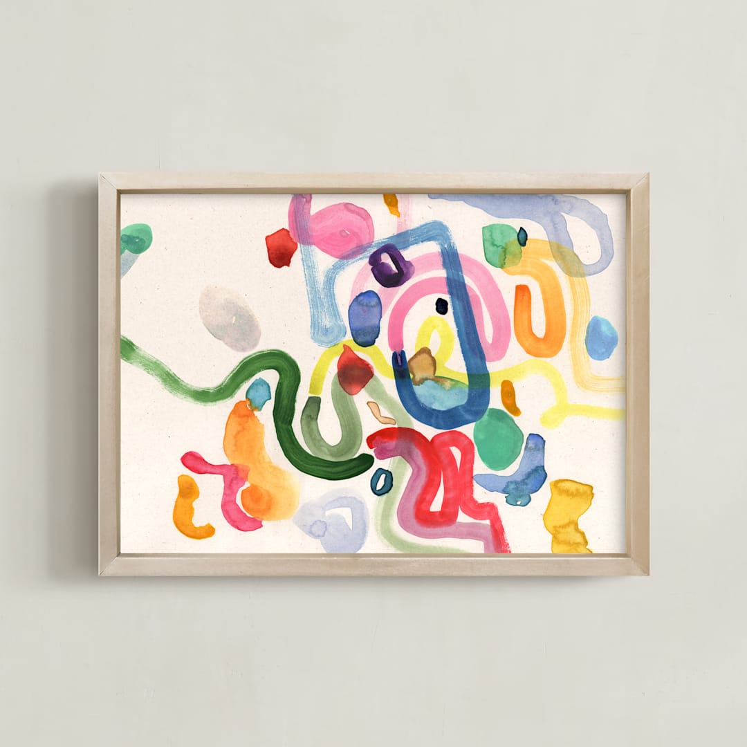 "Daydreaming II" - Art Print in Ivory by Sumak Studio - Framed