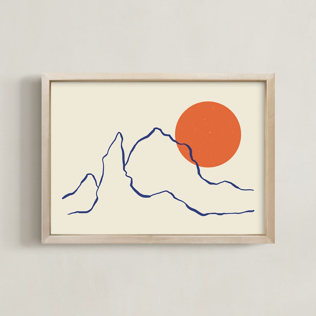 "Rise Again" - Art Print in Clementine by Adelyn T. - Framed