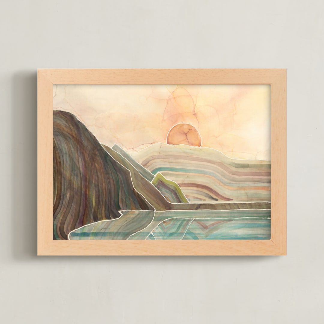 "Much Bigger Than Us" - Art Print in Earth by Heidi Lowell - Framed