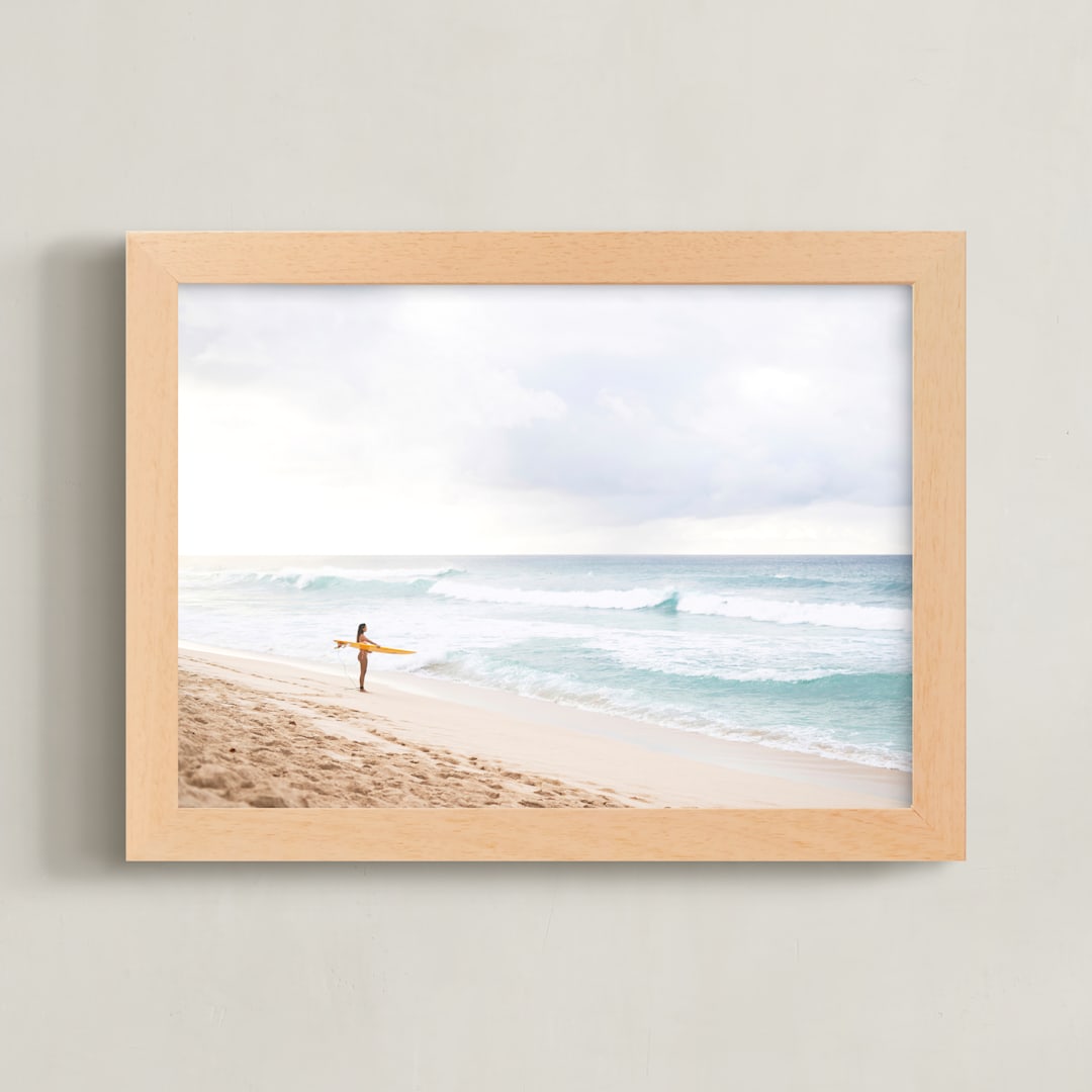"North Shore" - Art Print in Surf by Jill Means - Framed