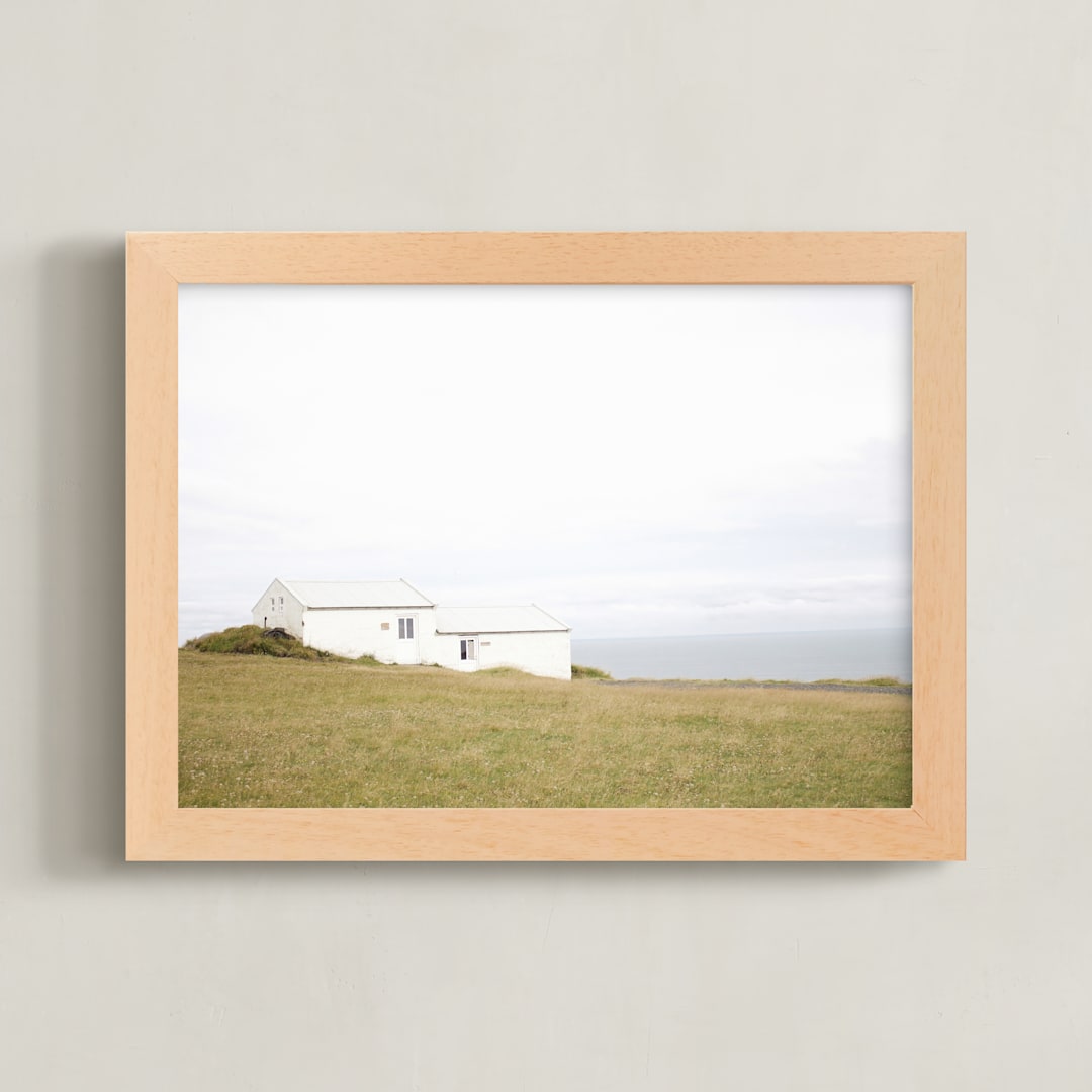"Ocean Views" - Art Print in Meadow by Erika Pruett - Framed