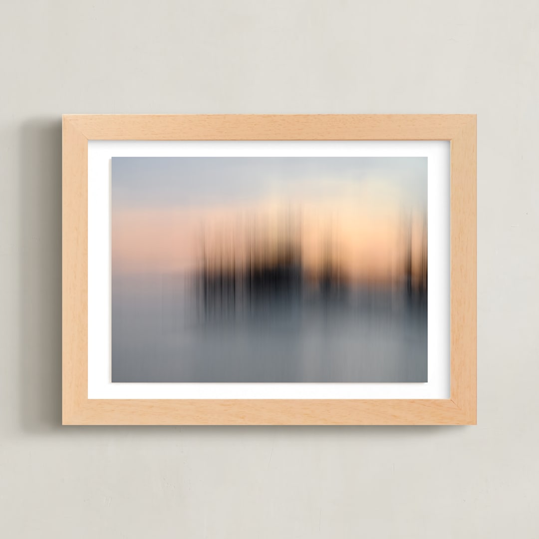 "Last Light" - Art Print in Sunset by Rachel Francis - Framed