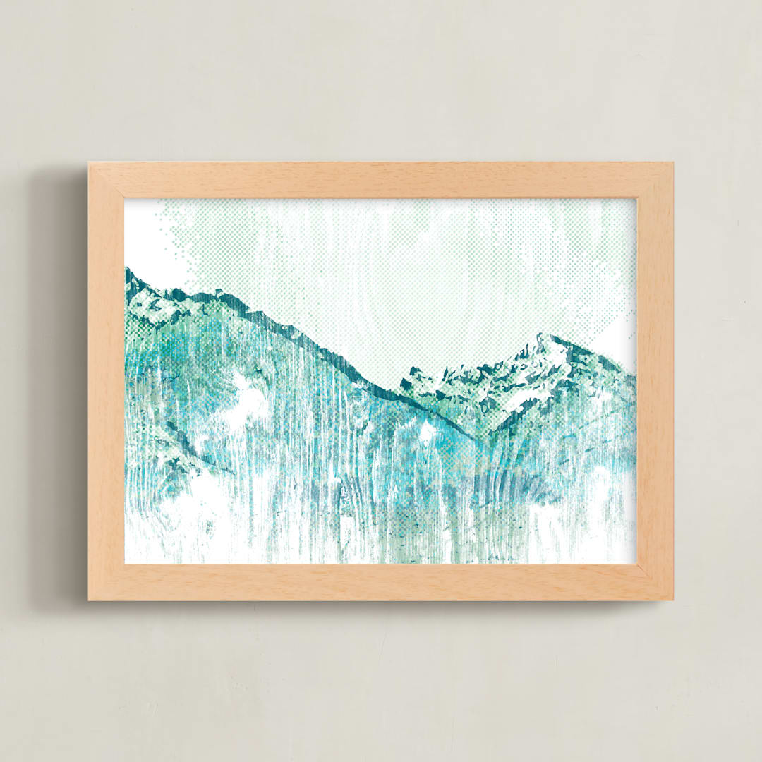 "Escape " - Art Print in Sea by SimpleTe Design - Framed