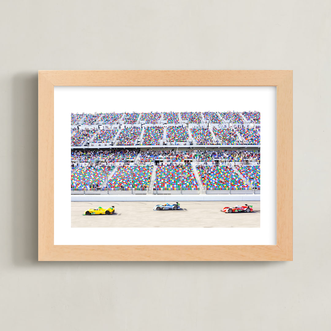 "Primary Colors Go Zoom Zoom!" - Art Print in Ford Blue by Molly Goodman - Framed