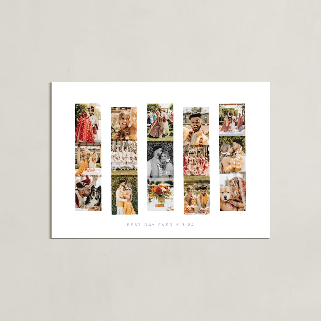 "Photo Strips: Framed Photo" - Framed Photo in White by Olivia Kanaley Inman - Unframed