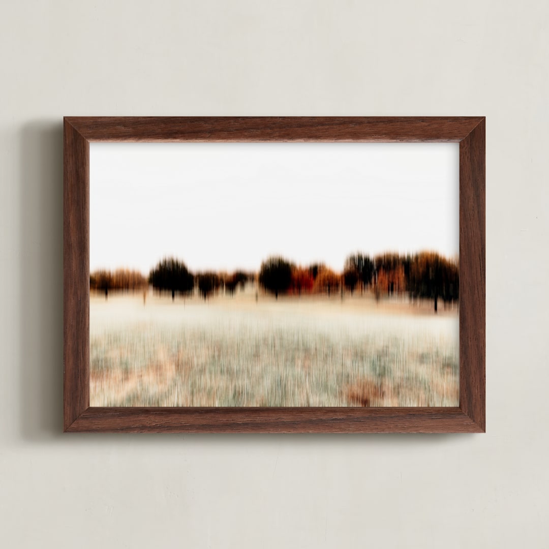 "Fleeting" - Art Print in Frosted Sagebrush by Alicia Abla - Framed