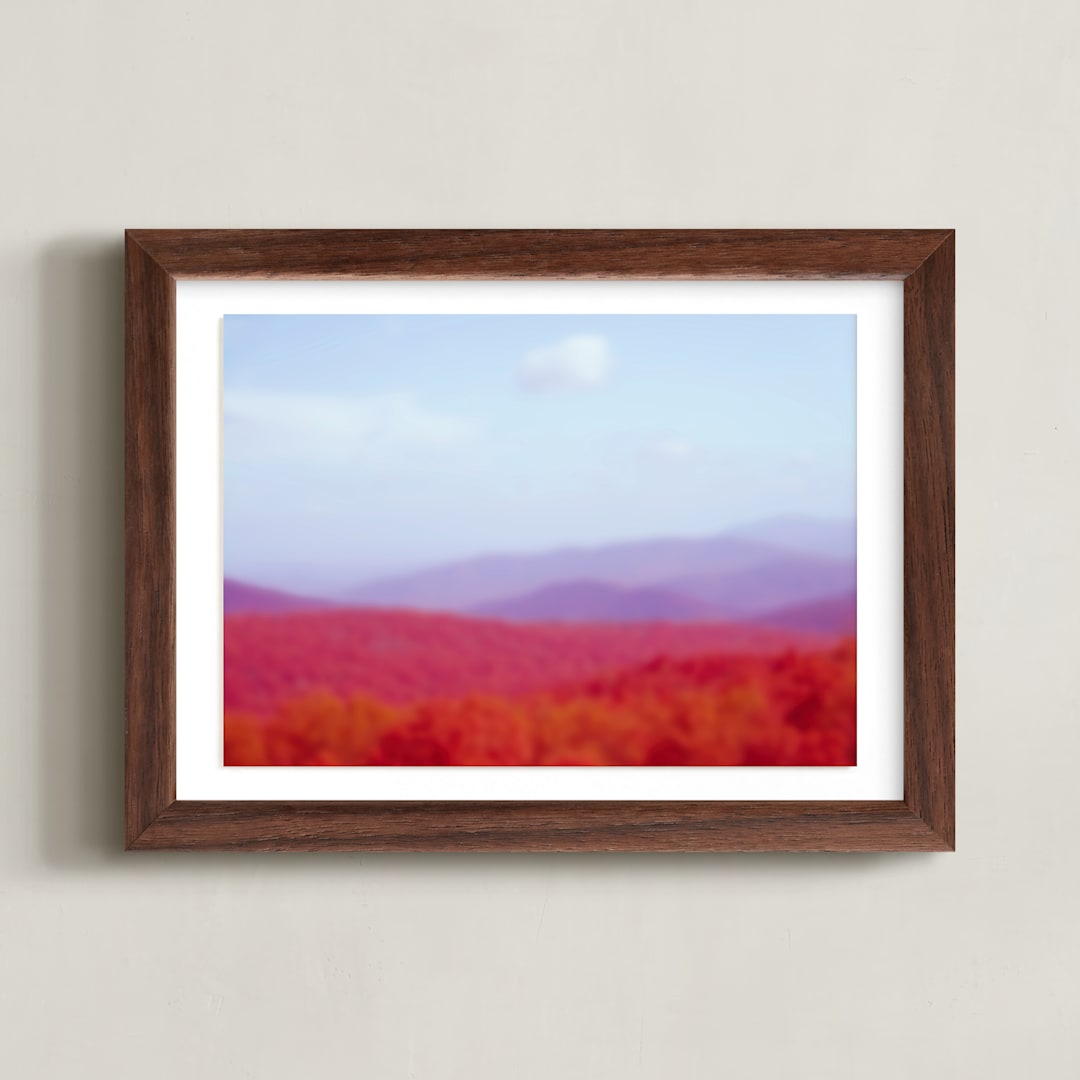 "Bold Ridge" - Art Print in Carnival by Deborah Chou - Framed
