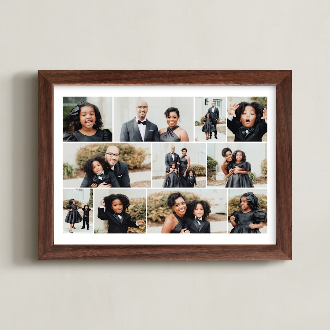 "Eleven Photo: Landscape Framed Photo" - Framed Photo in Snow by Leah Bisch - Framed