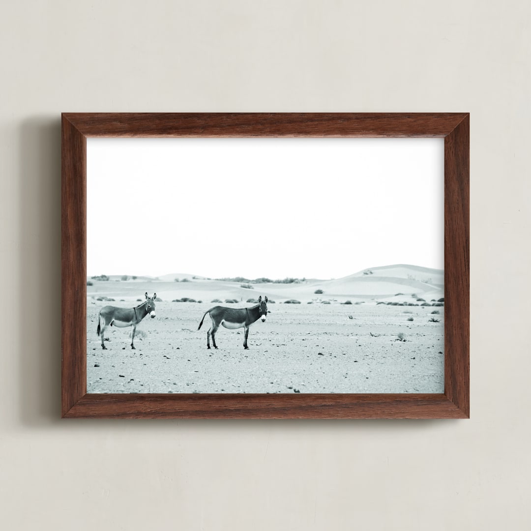 "We live here" - Art Print in Grey Scale by Claudia Orengo - Framed