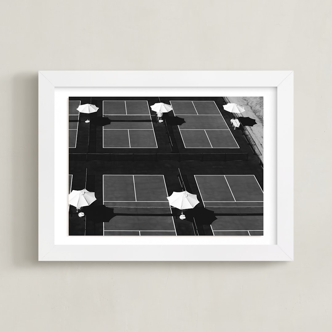 "Game Time" - Art Print in Asphalt by LindseyErin - Framed