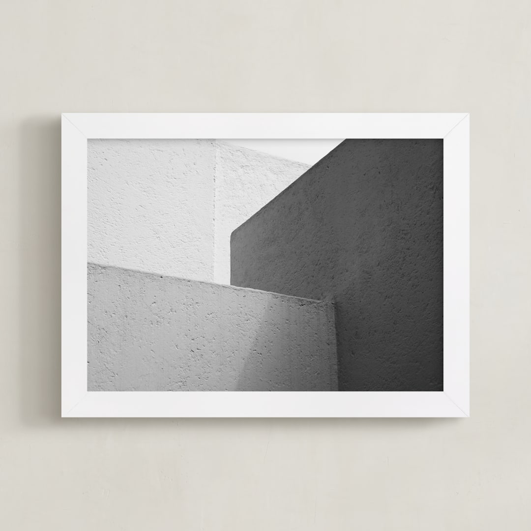 "White Walls" - Art Print in monochrome by lulu and isabelle - Framed