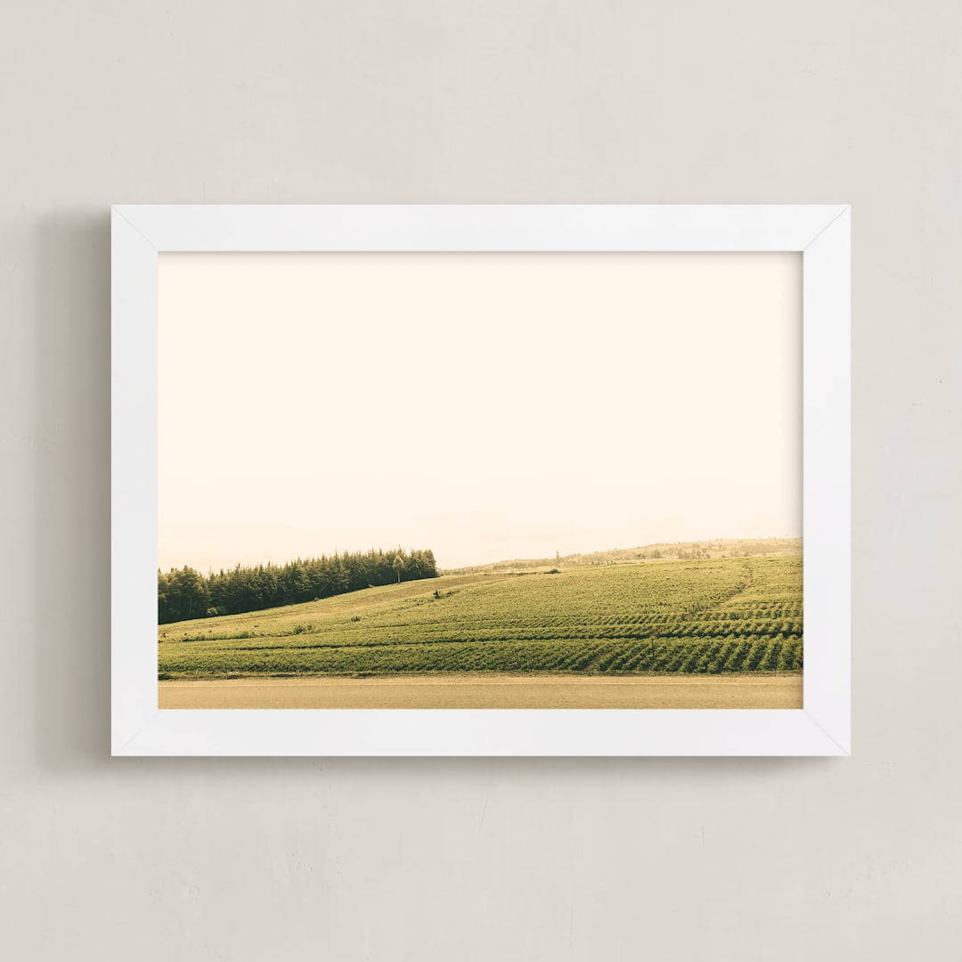 "The Harvest" - Art Print in Creamy White by David Michuki - Framed