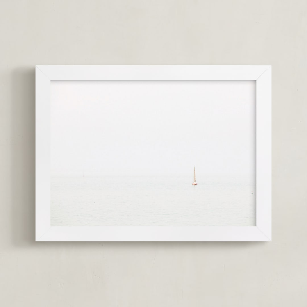 "Dancing In The Moonlight" - Art Print in Moonlight White by Summer Strauch - Framed