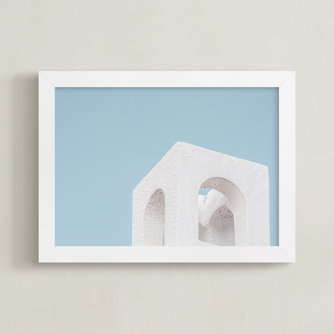 "Out of the box" - Art Print in Bluebell by Christian Fernandez - Framed