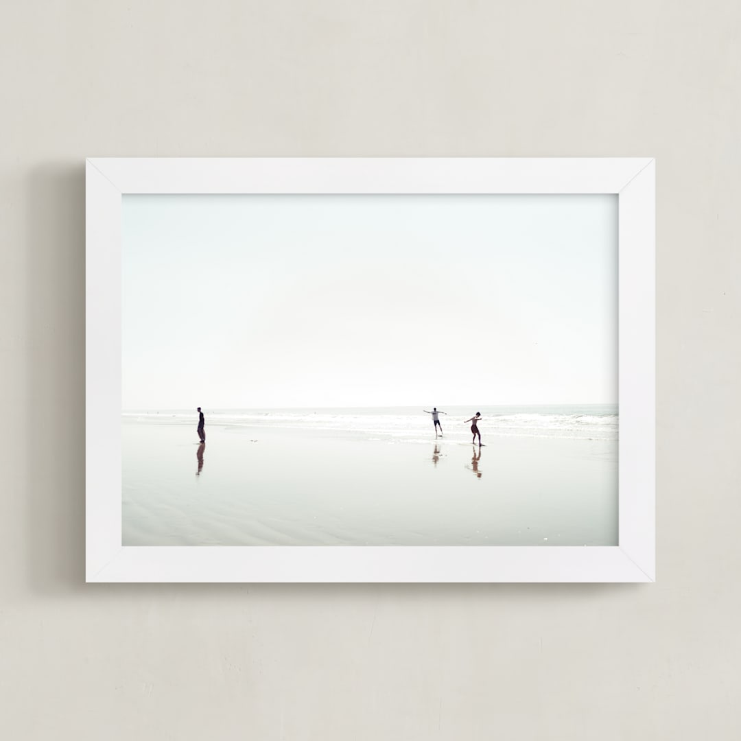 "Zuma 1" - Art Print in Summer Breeze by Kamala Nahas - Framed