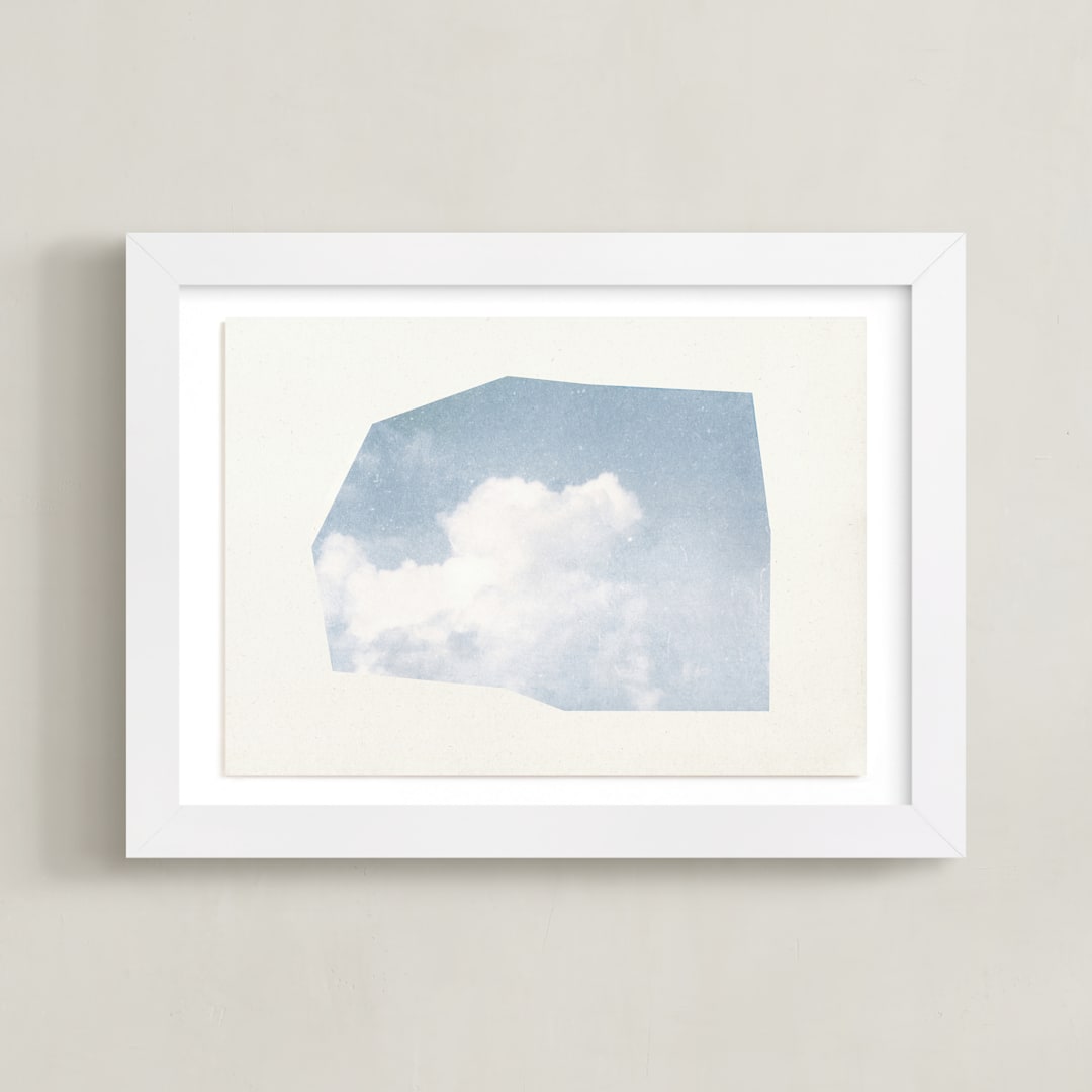 "a scrap of the sky II" - Art Print in Sky by Sumak Studio - Framed