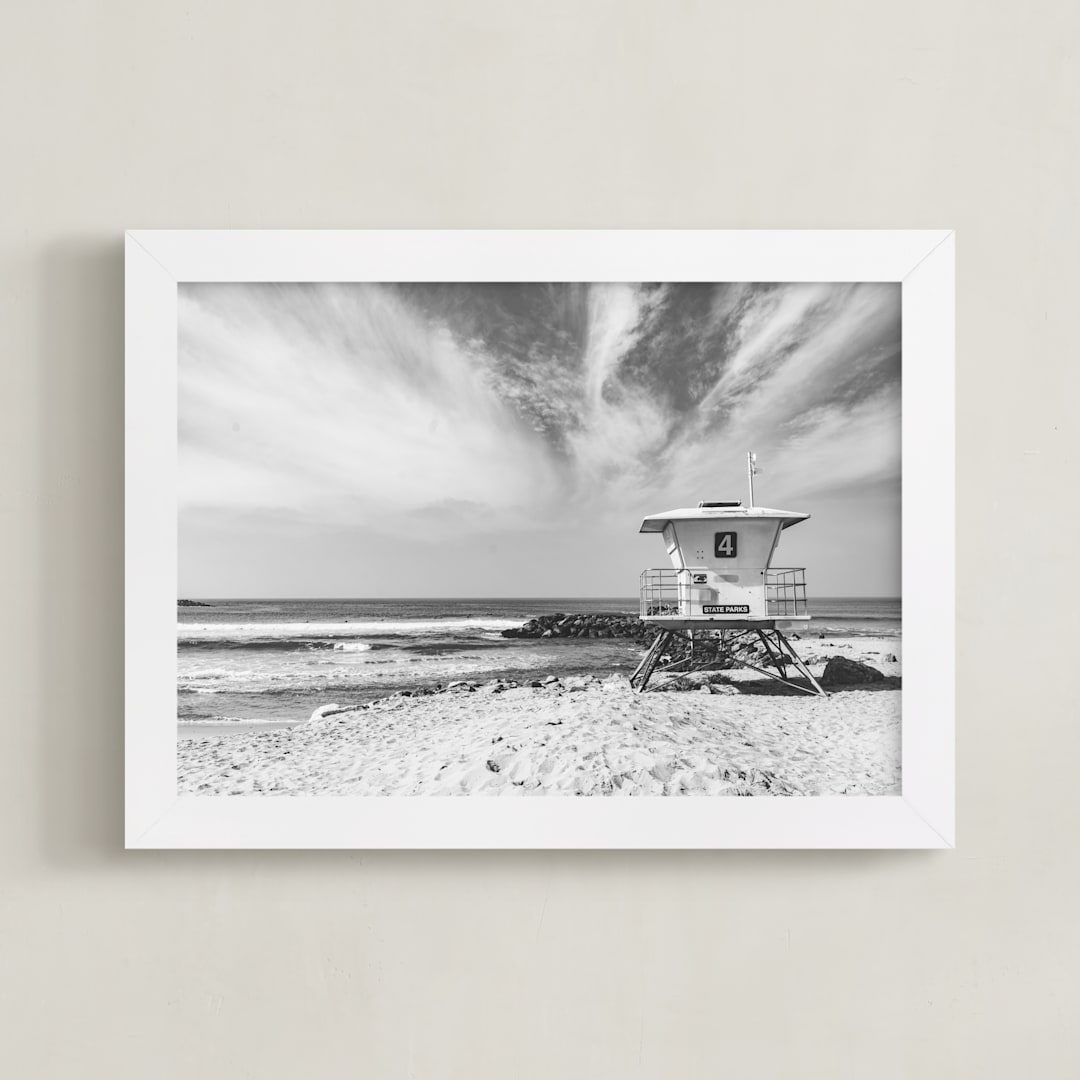 "Ventura 2" - Art Print in ash by Kamala Nahas - Framed