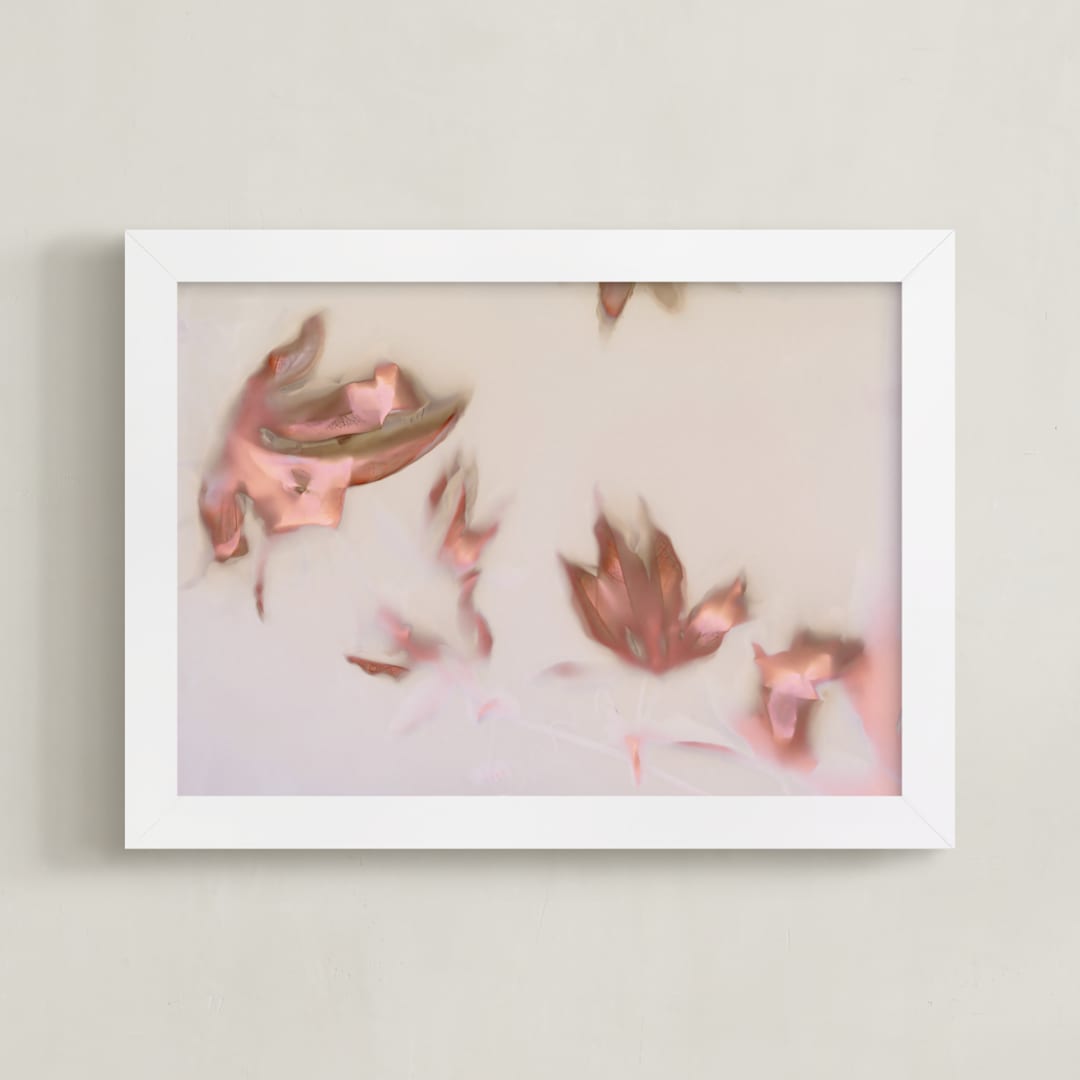"Somewhere waiting for me" - Art Print in passionfruit by raven erebus - Framed