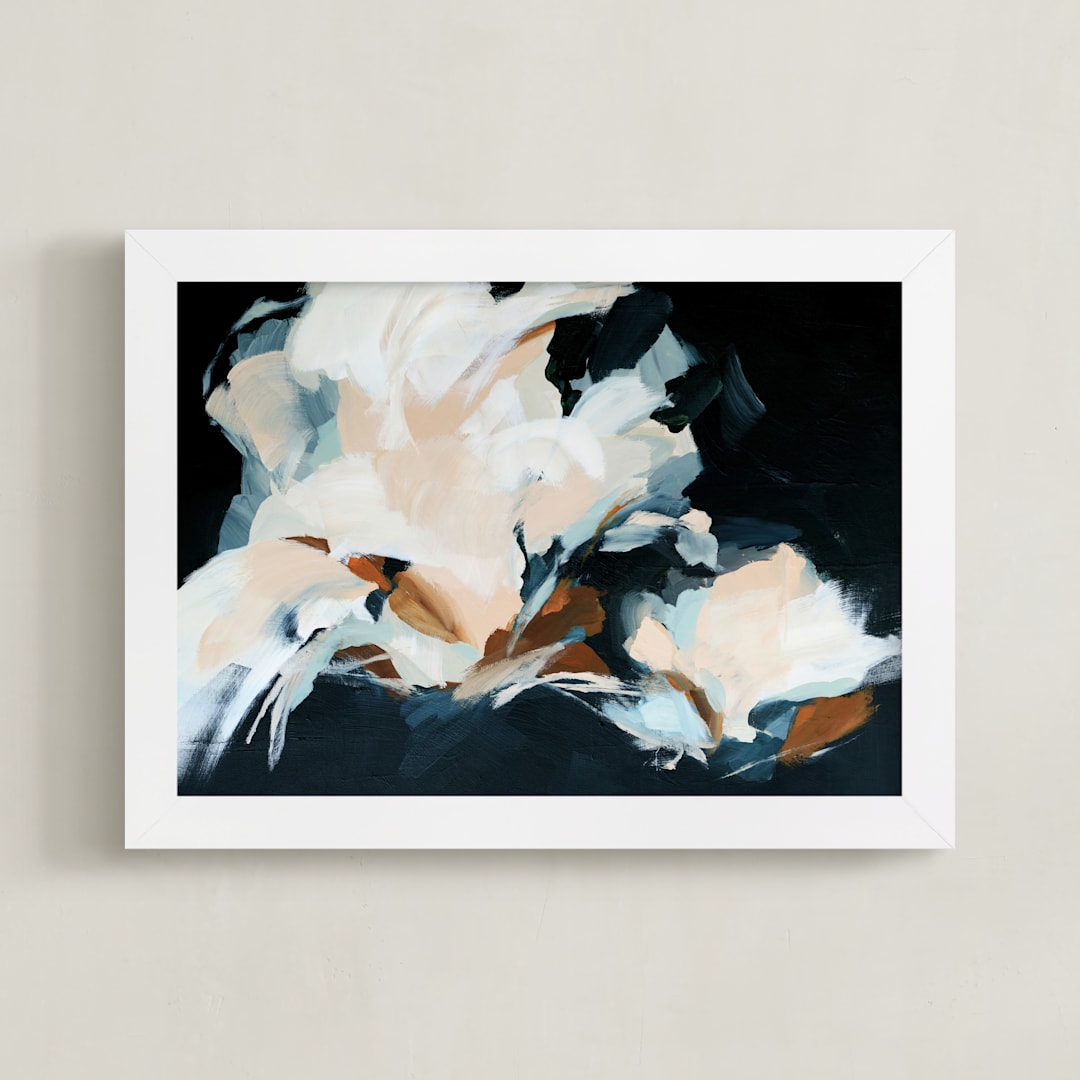"Night Market" - Art Print in Midnight by Mya Bessette - Framed