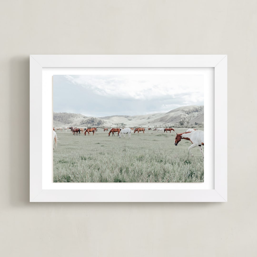 "Wander" - Art Print in Breezy by Sara Hicks Malone - Framed