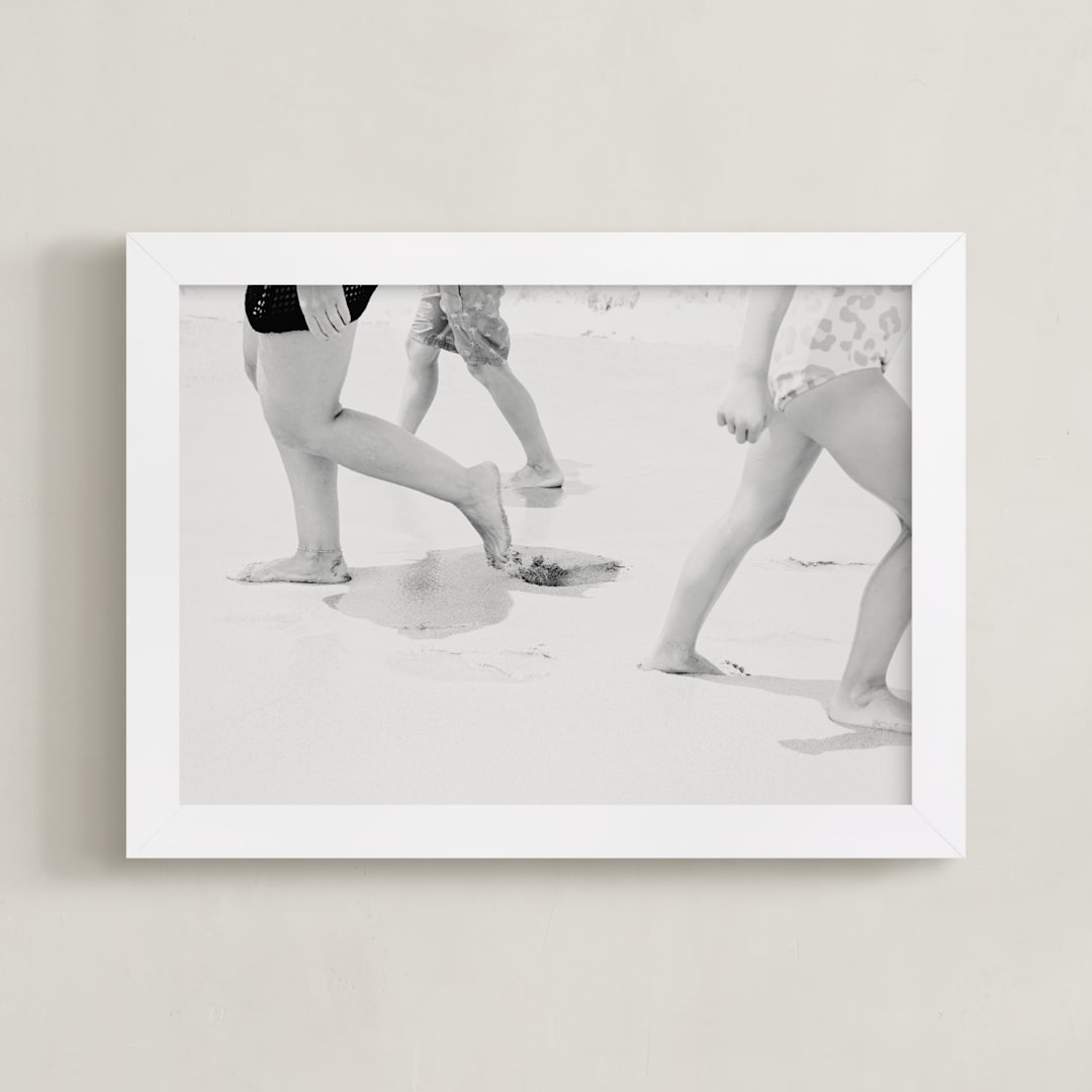 "Autonomy" - Art Print in Black and White by Shawna Urban - Framed