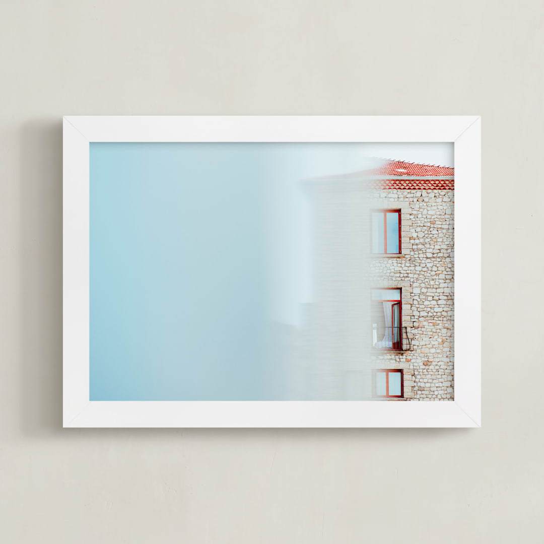 "À Travers" - Art Print in Sky by Tania Medeiros - Framed