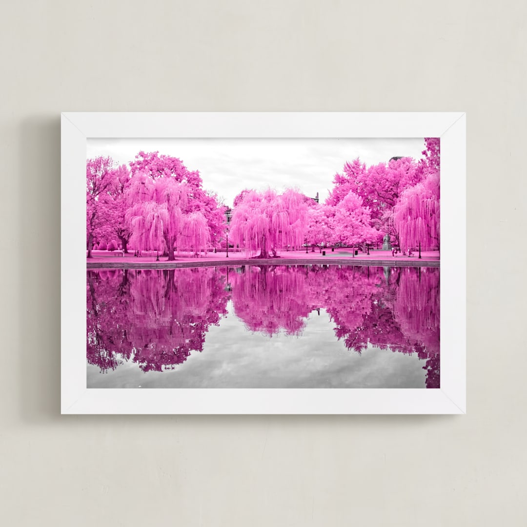 "pink season" - Art Print in Magenta by Deborah Chou - Framed