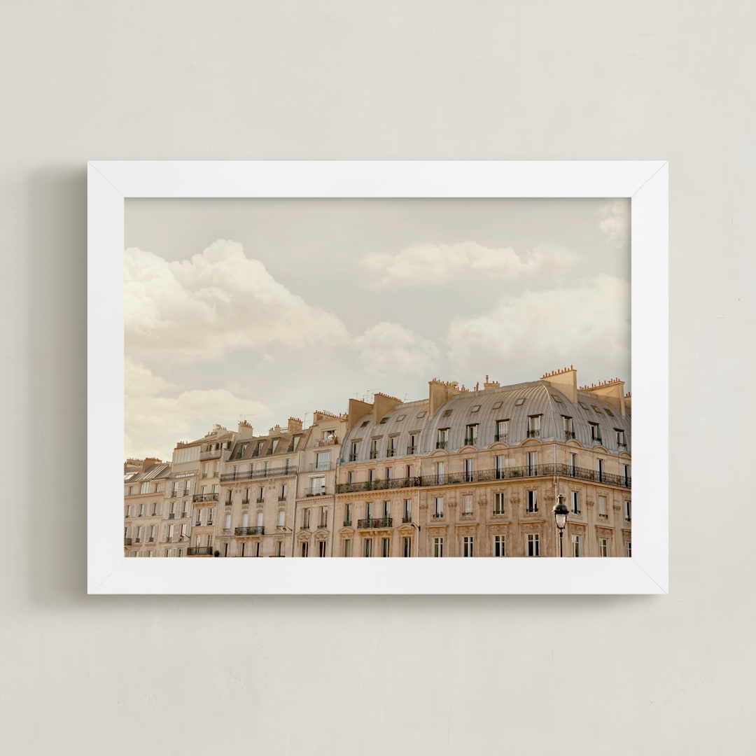 "Loving Paris" - Art Print in Crepe by Paola Benenati - Framed