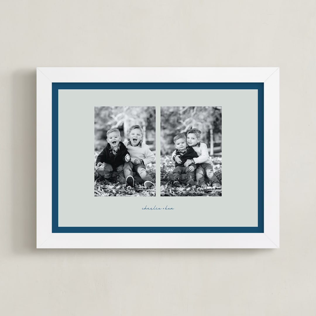 "Stacked Two Photo: Landscape Framed Photo" - Framed Photo in Winter Berry by Blustery August - Framed