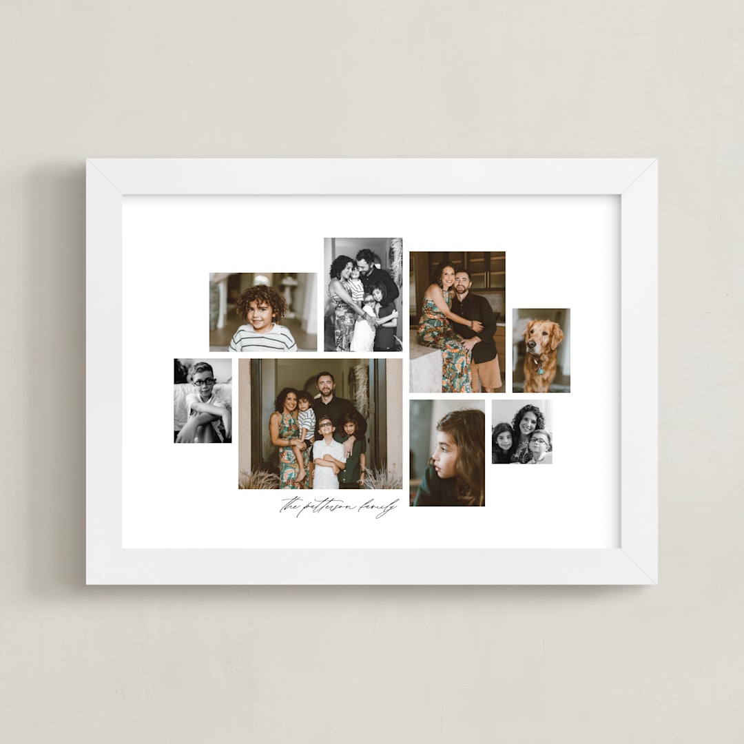 "Landscape Multi Photo Collage" - Framed Photo in Snow by Stacy Maalouf - Framed