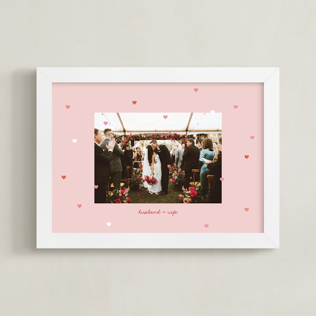 "Drops of Love: Landscape Framed Photo" - Framed Photo in Cream by Leia Matt - Framed