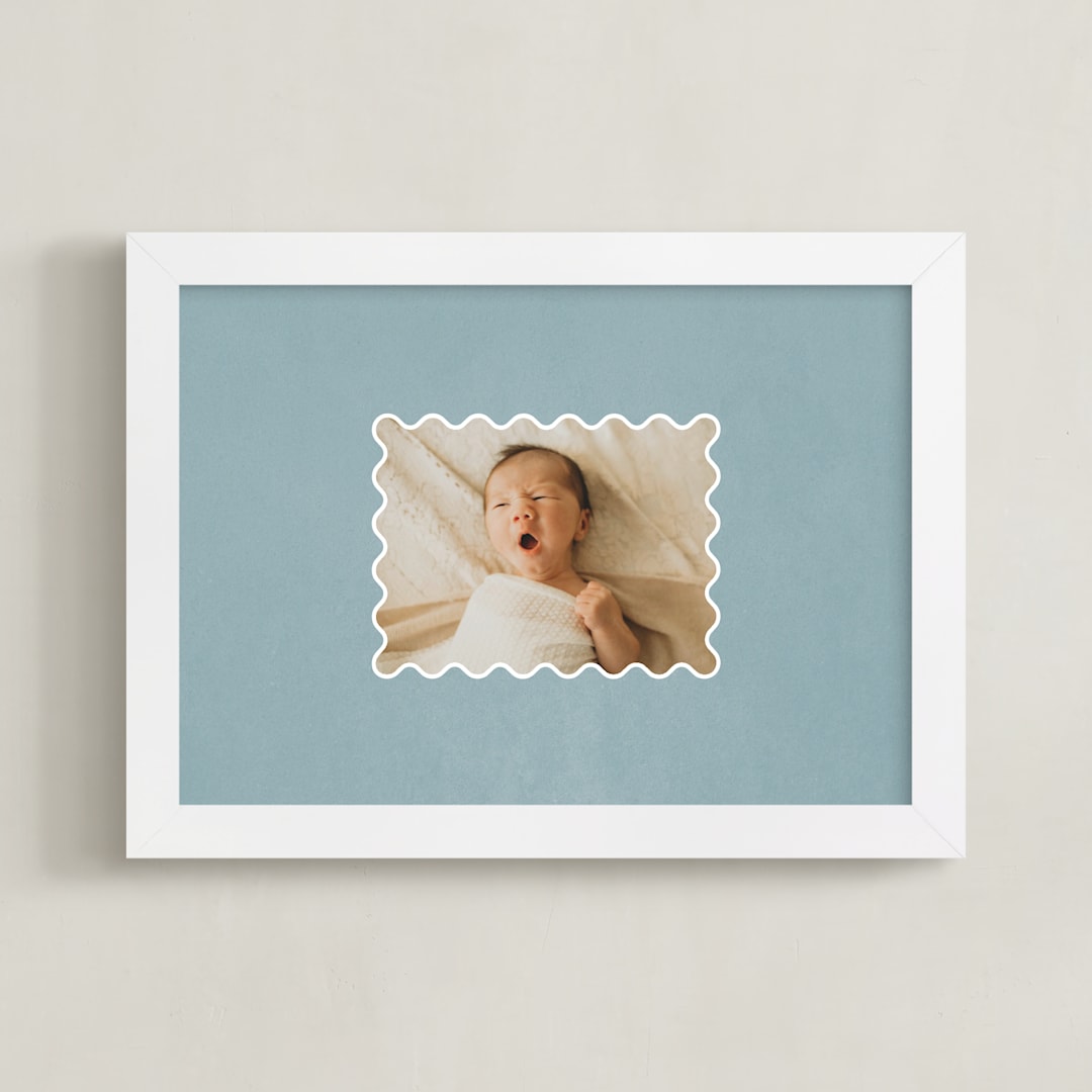 "Squiggle: Landscape" - Framed Photo in Sky by Kelly Watkins - Framed