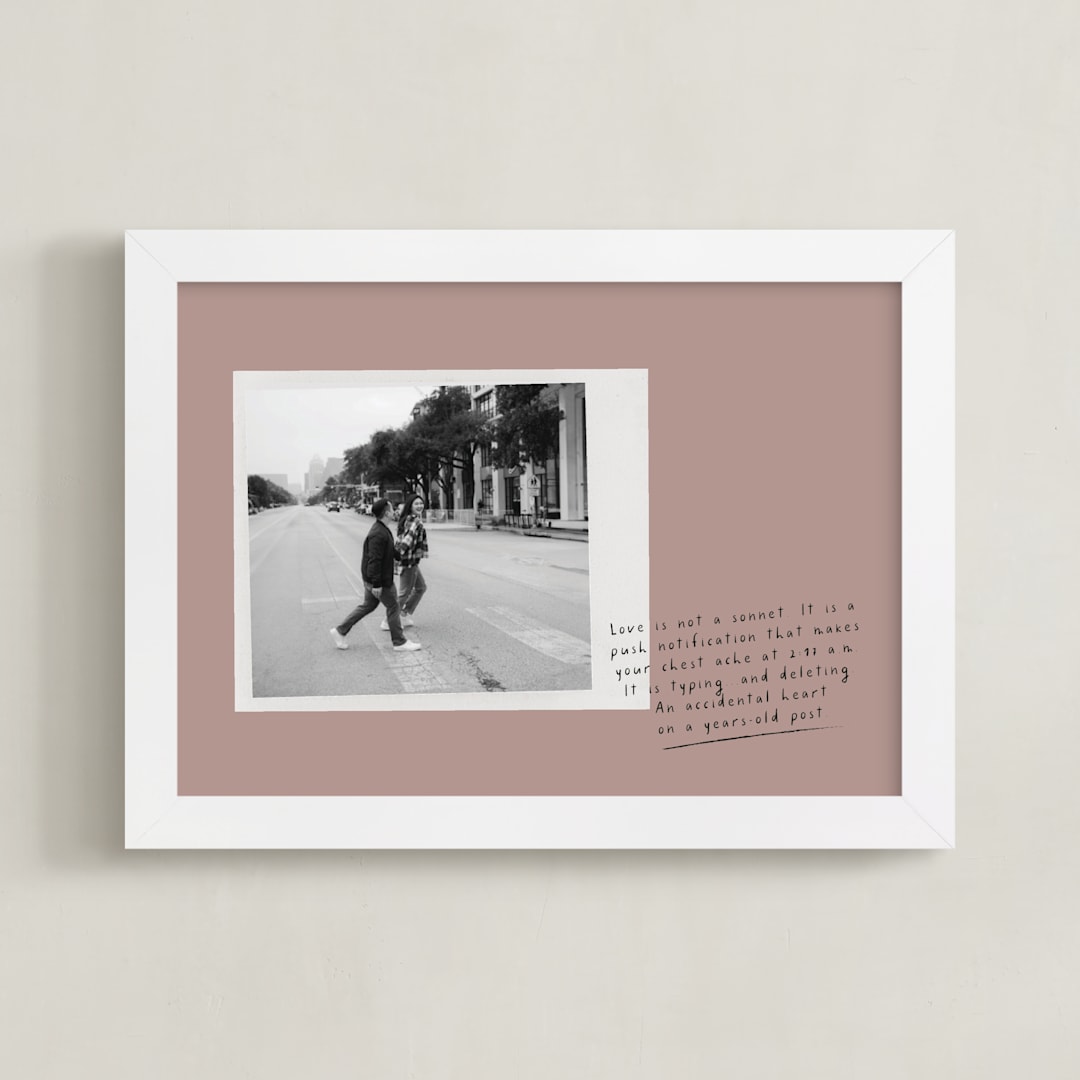 "Modern Love: Landscape" - Framed Photo in Rogue by Maja Cunningham - Framed