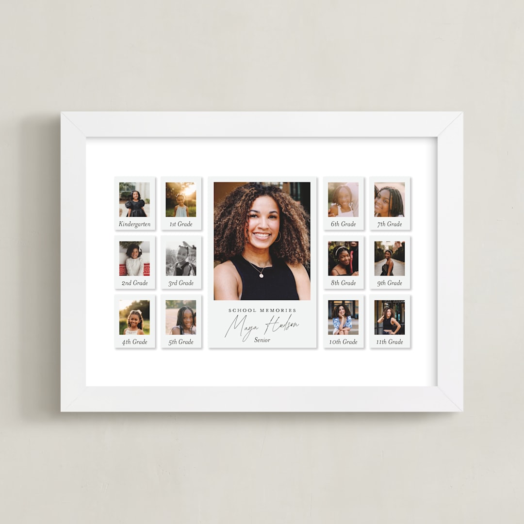 "- Memories -" - Framed Photo in Snow by Hudson meet Rose - Framed