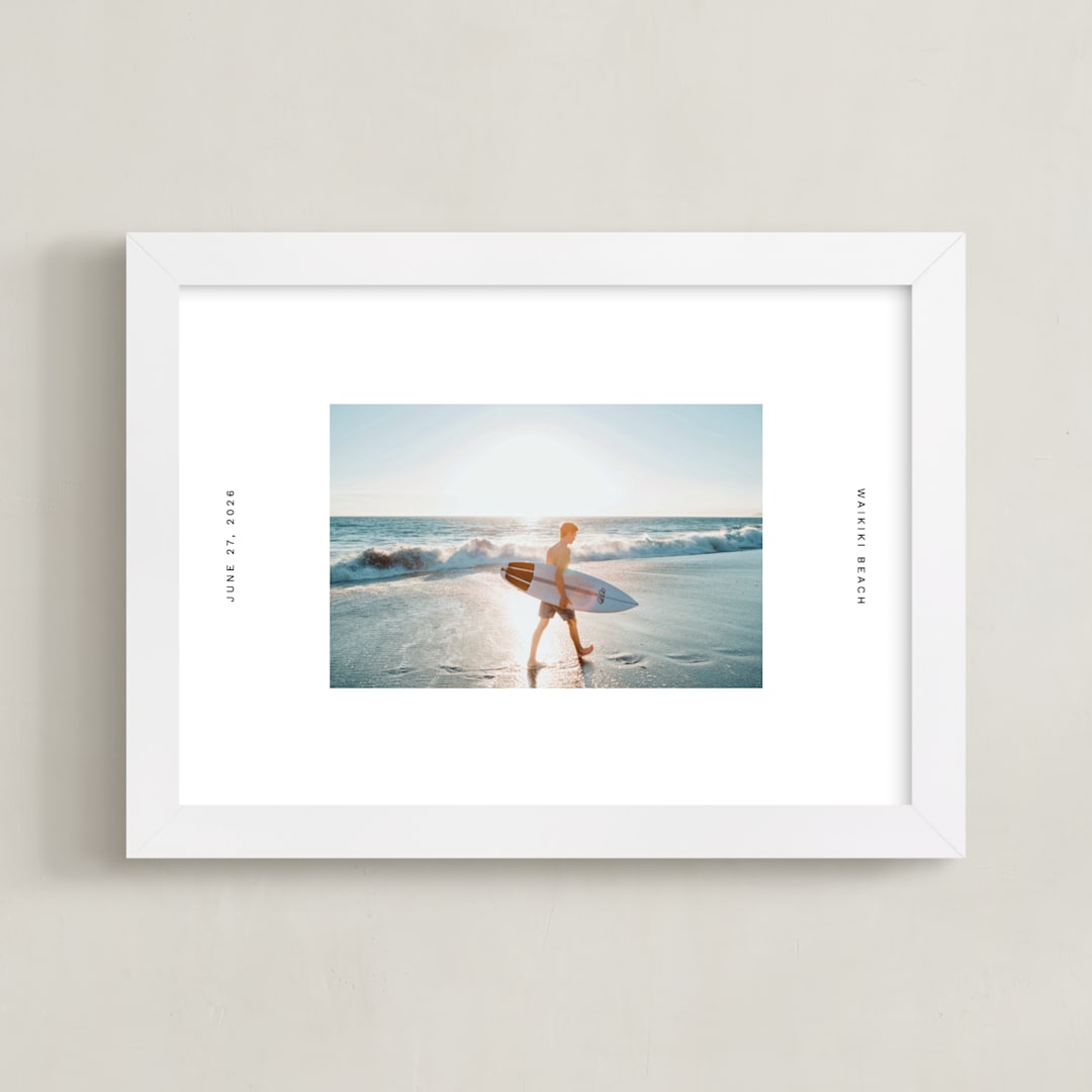 "Panorama: Landscape" - Framed Photo in Salt by Olivia Raufman - Framed