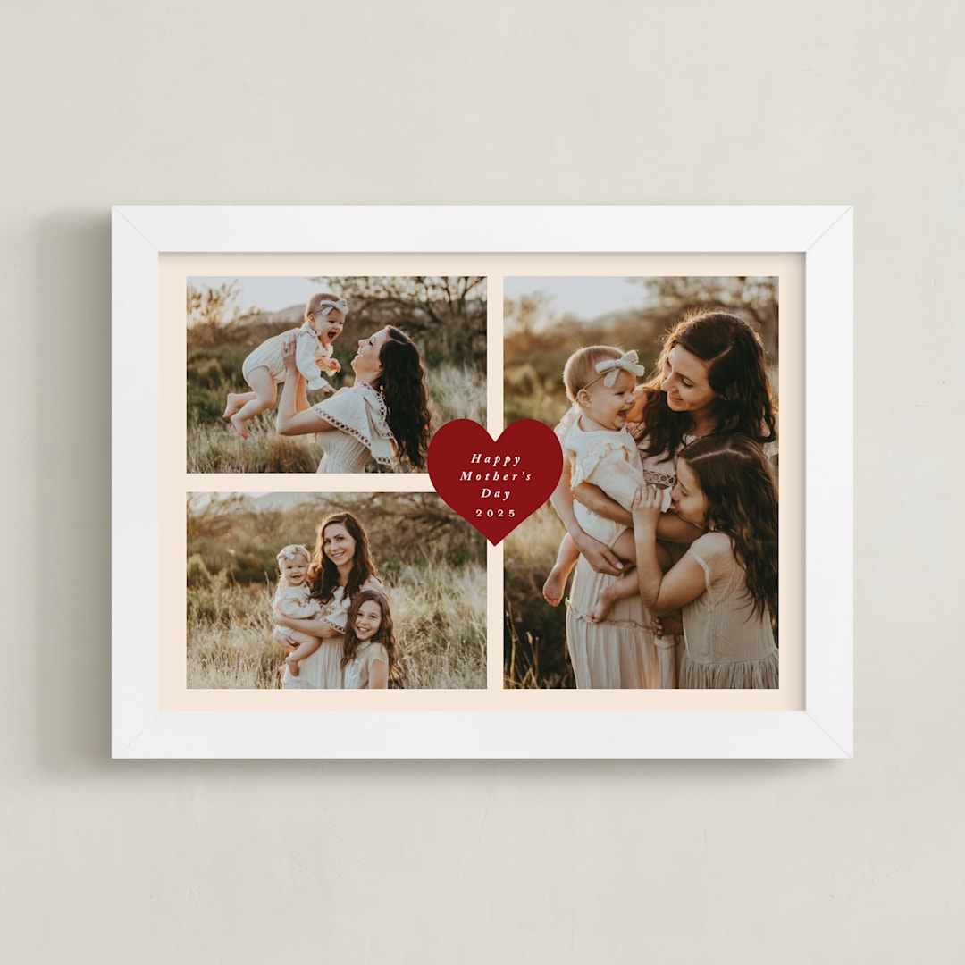 "Heart Tag: Landscape Framed Photo" - Framed Photo in Cookie Dough by Stacy Maalouf - Framed